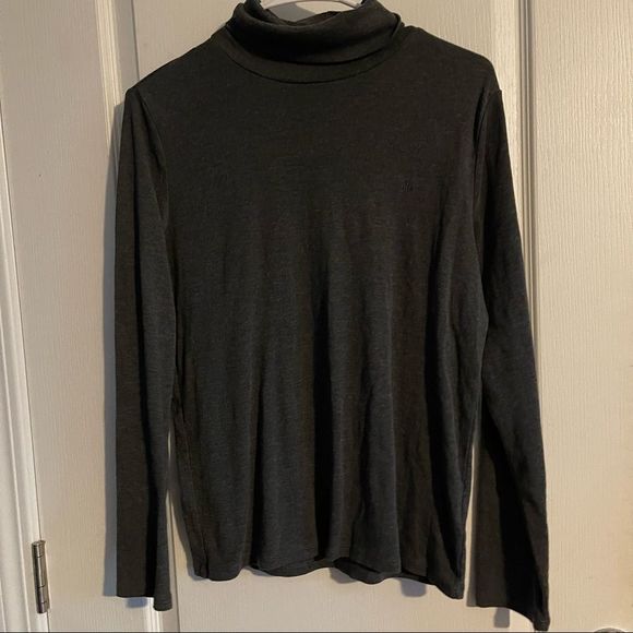 ✨Ralph Lauren Blue Tag Long Sleeve Knit Fitted Light Grey Turtleneck Sweater✨ - Picture 6 of 7